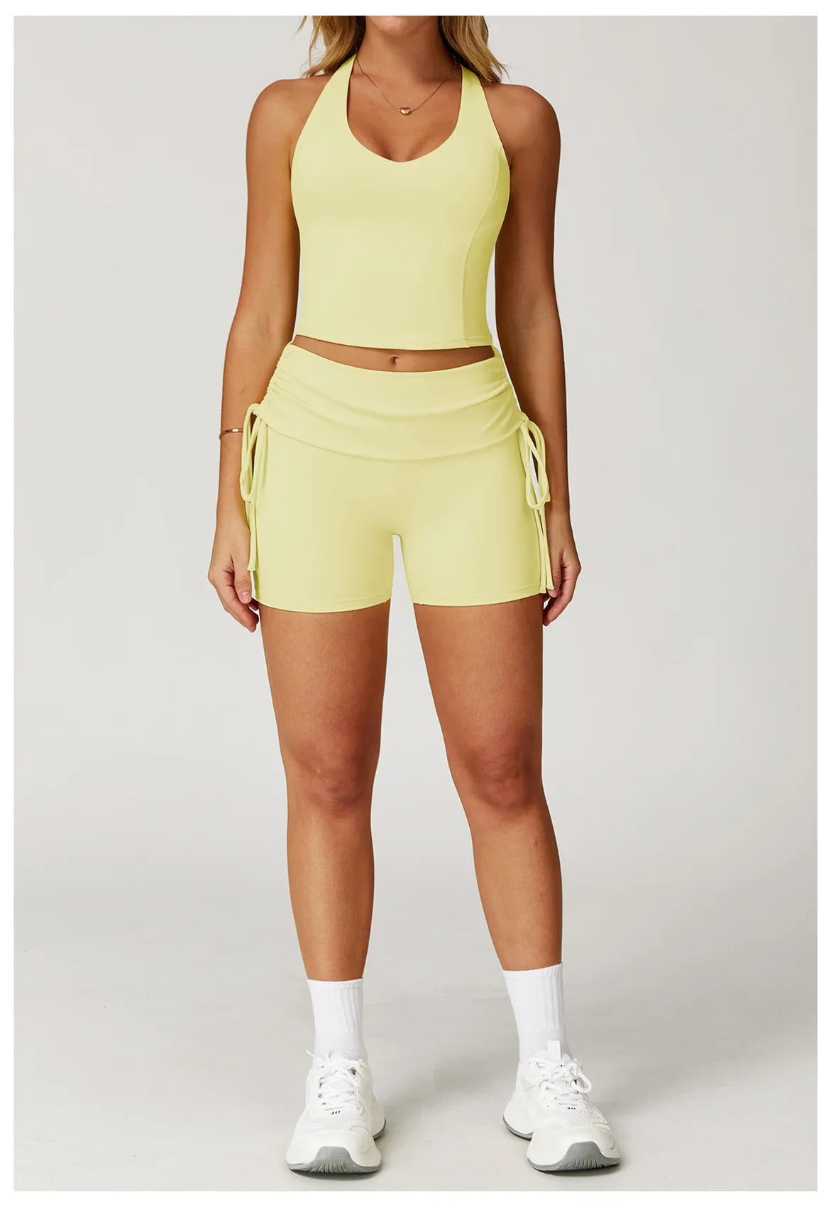 Women’s 2-Piece Tracksuit Yoga Set – High Waist Leggings & Sports Bra for Gym, Fitness & Athletic Wear