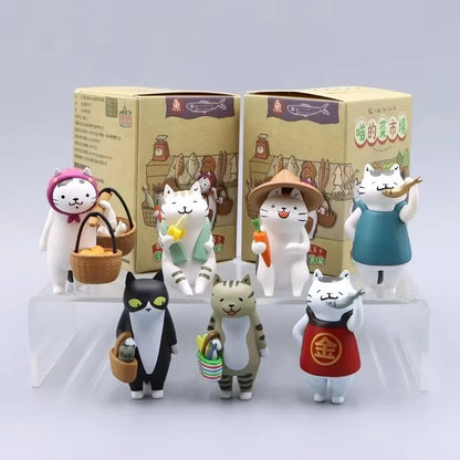 Ms Cat Blind Box Figure Toys, Kittens Dolls, Meow Market Blind Bag Decoration, Kids Christmas Gift
