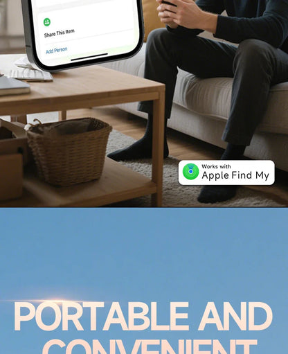 Key Organizer with Apple Find My — Built-In AirTag Holder, Holds 2–6 Keys, Car Keychain GPS Tracker (iOS Only)