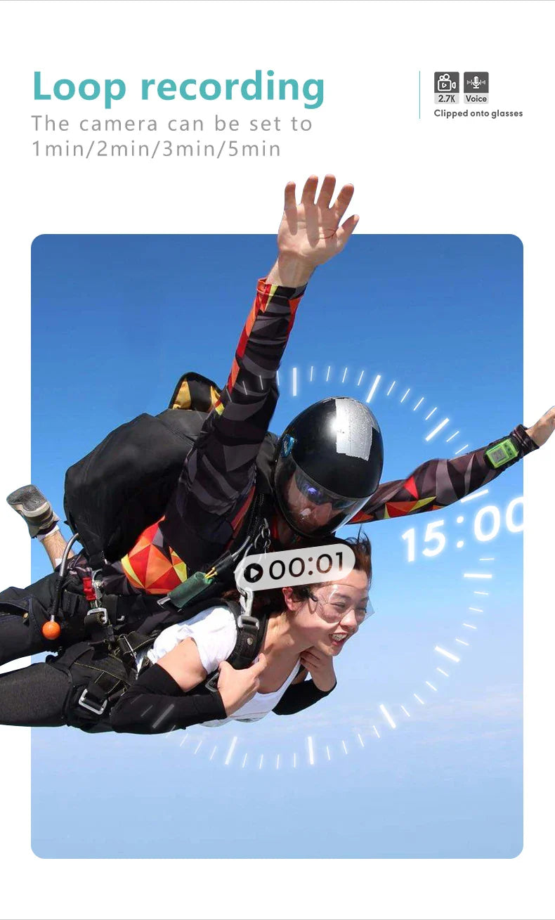Xiaomi New Outdoor Sports Glasses Camera — 1080P HD WiFi Smart Headset for Video Recording