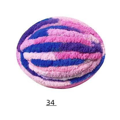 250g Extra Thick Ice Chenille Yarn Ball for Hand Knitting – Soft DIY Blanket, Cushion, Scarf & Pet Bed Yarn for Craft Projects