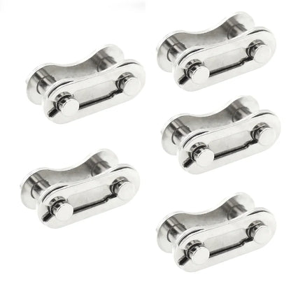 5 Pairs Bicycle Chain Quick Link Connectors – 1-12 Speed Road Bike Master Link Buckle for Cycling Parts