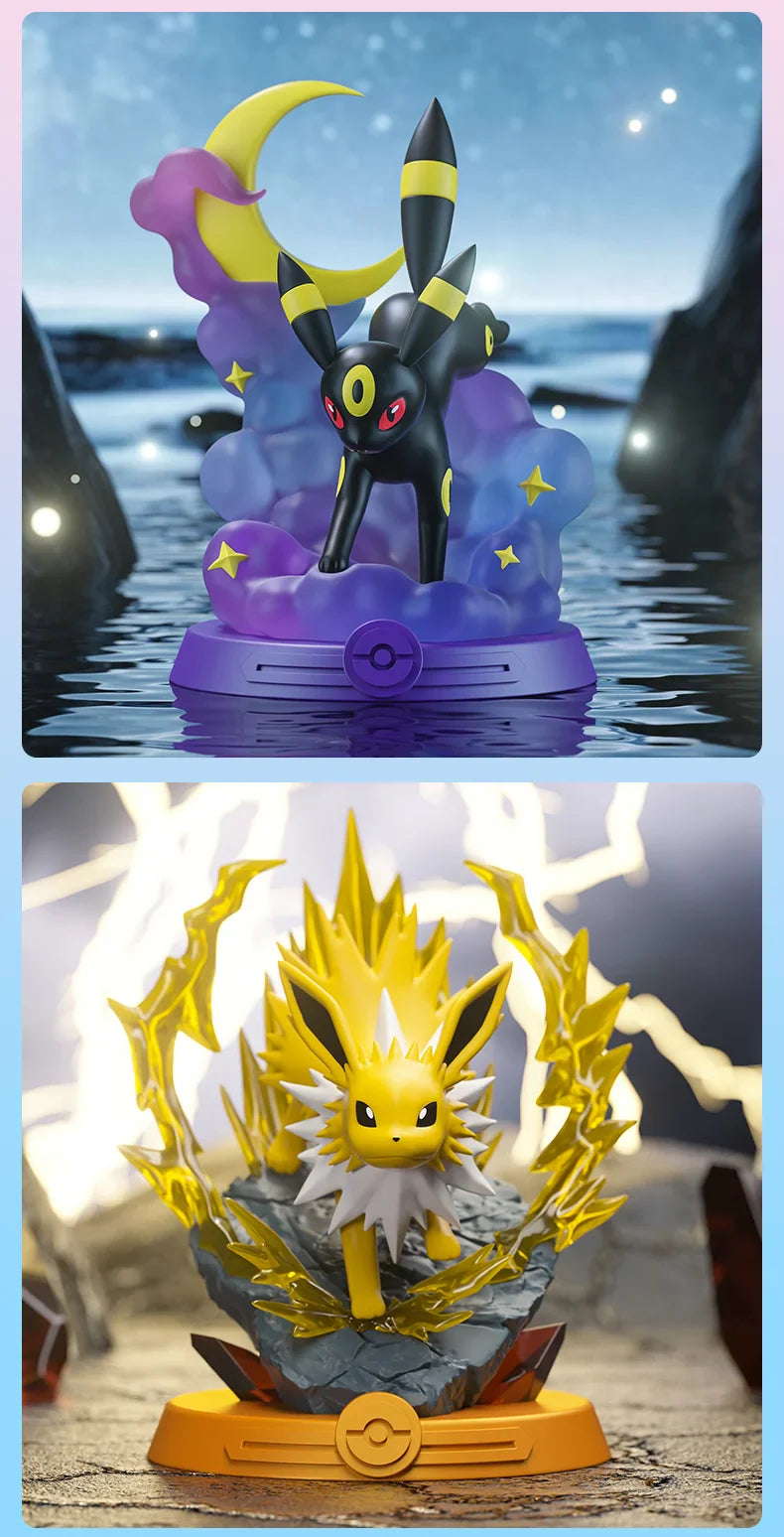 Anime Pokémon Funism Adventure Eevee Family Blind Box – Jolteon & Sylveon Action Figure Toy Gift