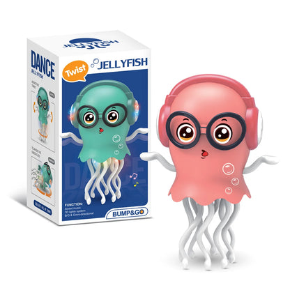 Electric Dancing Octopus & Jellyfish Toy – Eight-Arm Automatic Obstacle-Avoidance Interactive Toy for Kids’ Development