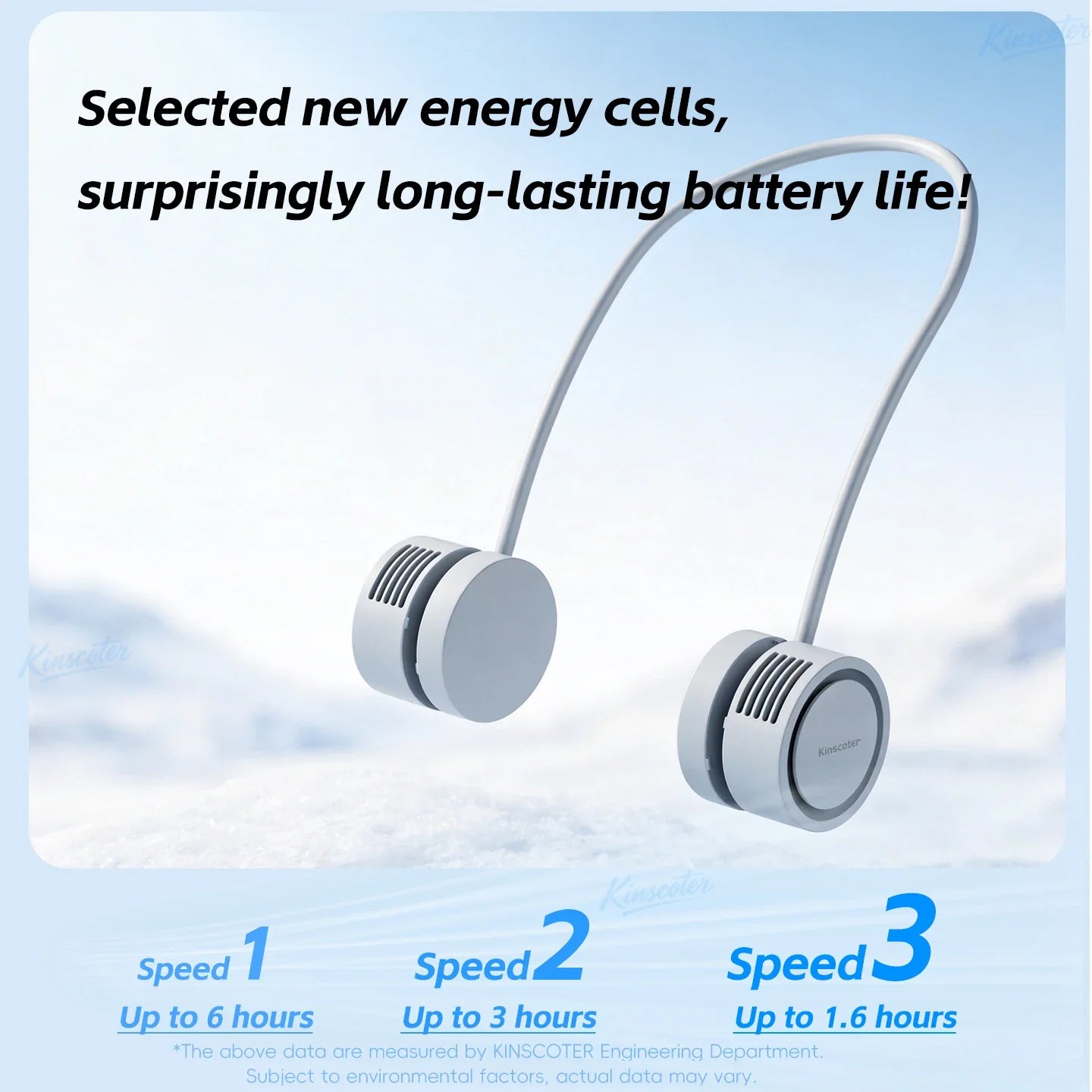 Portable Foldable Neck Fan – 1600mAh USB Rechargeable Personal Cooling Fan, Silent Mini Hands-Free Fan for Sports, Travel & Outdoor Use