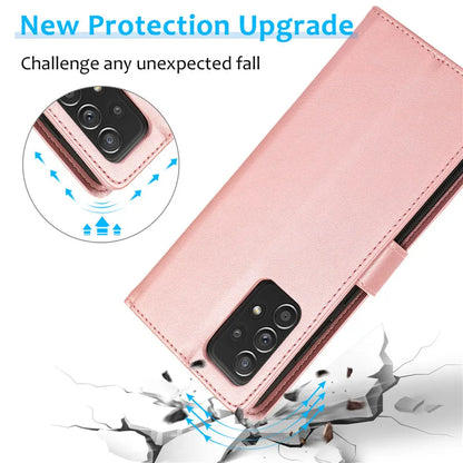Samsung Galaxy A16–A15–A55–A14–A34–A54–A13–A33–A53–A73–A52–A72–A51 Case - Magnetic Flip Leather Wallet Cover with Card Slots