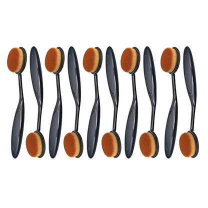 Large Toothbrush Shape Foundation Brush Set (1/2/5/10PCS) – Even Makeup Application Tool for Cream & Powder Cosmetics