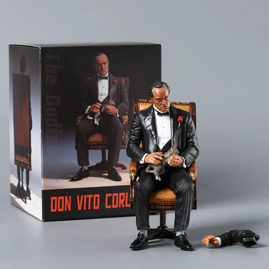 The Godfather Vito Corleone 6" Model Figure — Collectible Doll for Decoration, Toys & Holiday Gift