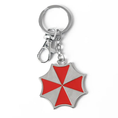 Umbrella Raccoon Logo Keychain Pendant – Metal Necklace Keyring Fashion Bag & Clothing Accessory (2024 New Design)