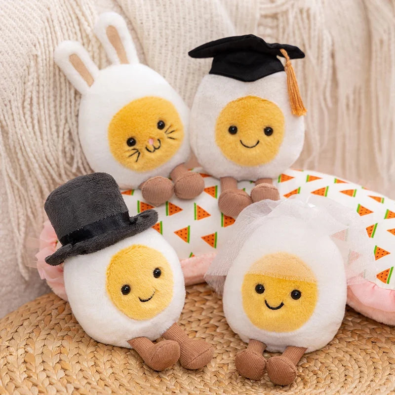 Cute Dessert Plush Toys – Soft Cake, Waffle, Pancake, Macaron, Éclair Stuffed Dolls for Kids Gift & Home Decor