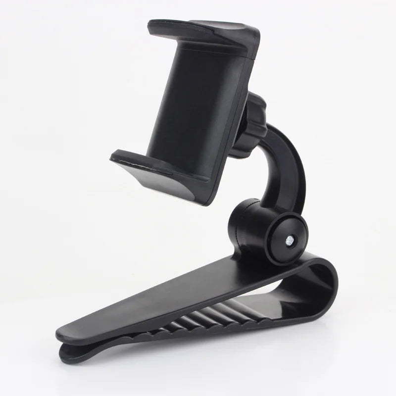 Car Sun Visor Phone Holder - 360° Rotating Universal Navigation Mount Clip