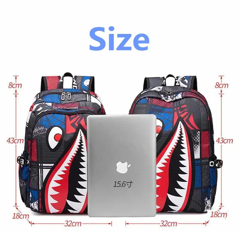 Anti-Theft Waterproof Backpack — Unisex Fabric Rucksack Travel Bag for School & Students