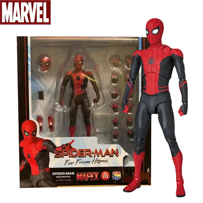 Disney Mafex 075 Spider-Man 16 cm Action Figure — High-Quality Collectible Toy with Multiple Accessories for Gifts & Display