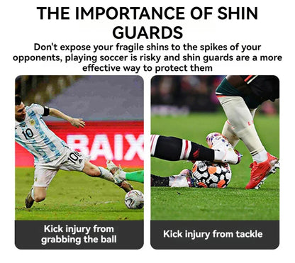 Loogdeel Mini Soccer Shin Guards - Extra Small Football Shin Guards for Kids & Adults, Protective Equipment