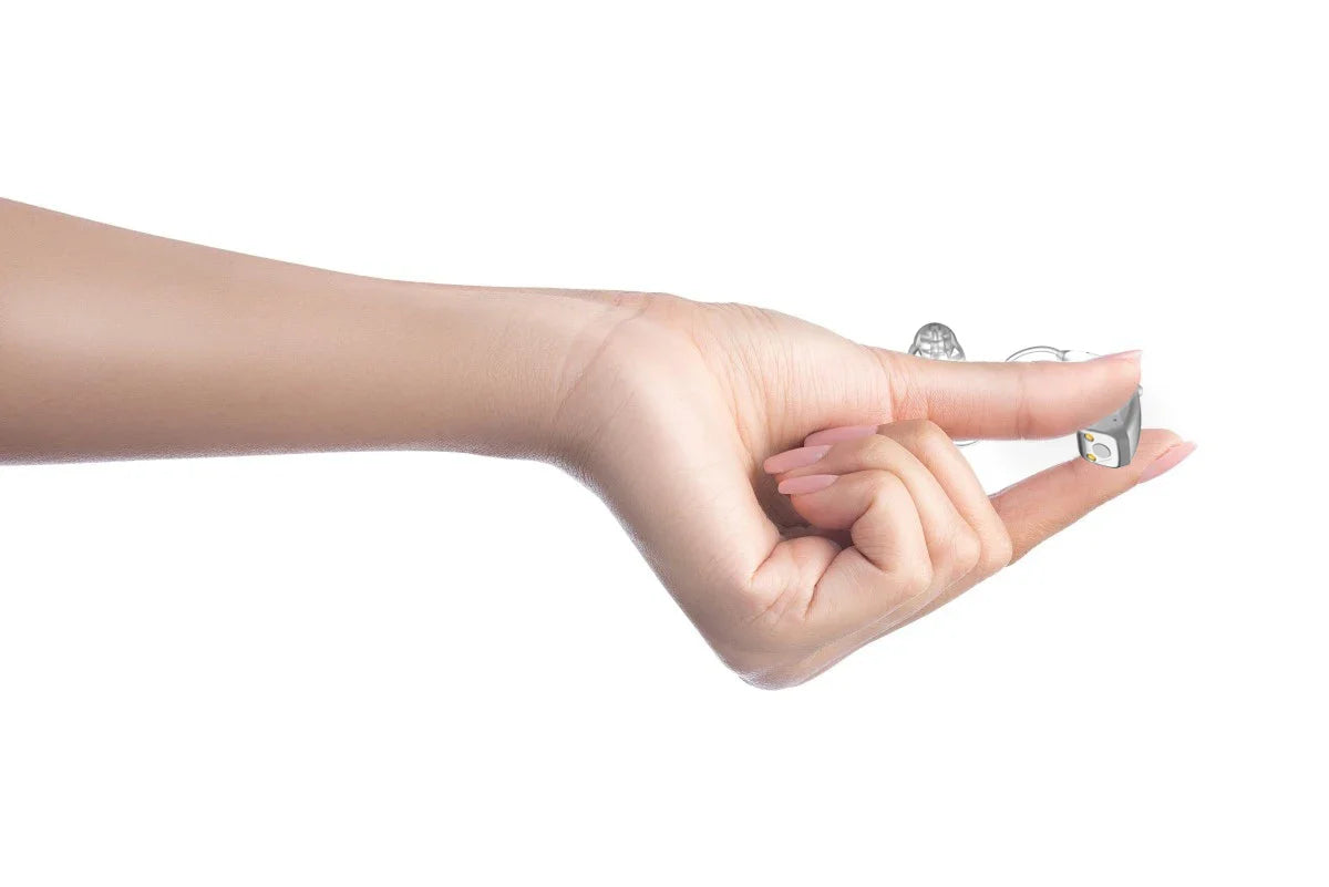 2024 Bluetooth Hearing Aid – ELHearing Rechargeable Mini Device with Programmable Digital Features & Portable Charging Case