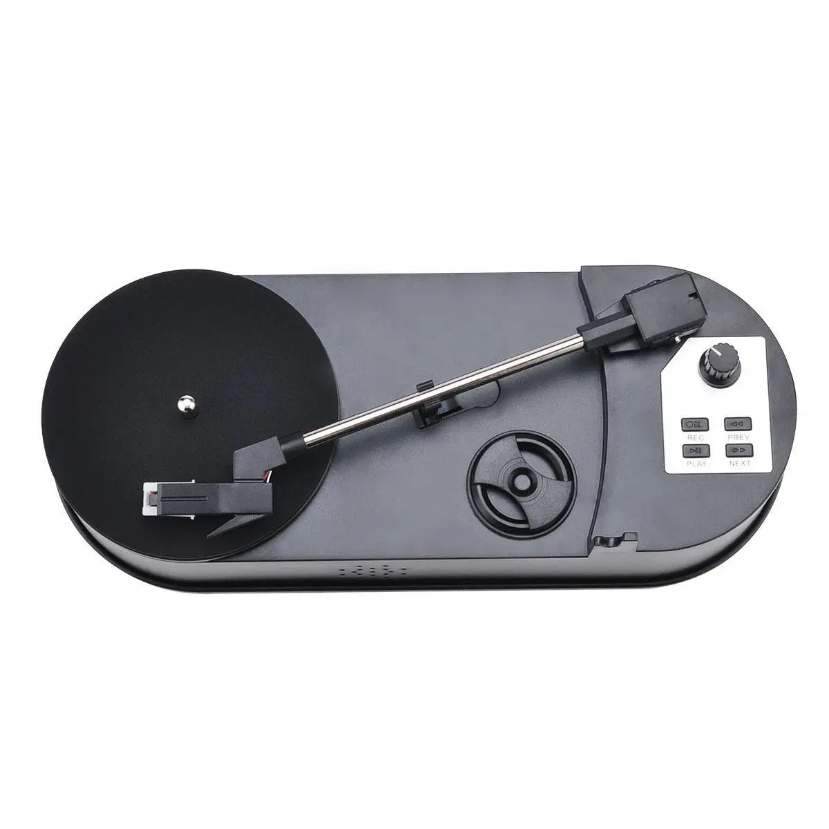 Portable 33/45RPM Phonograph Turntable — Vinyl to MP3 Converter with TF Card/USB & Built-in Speaker
