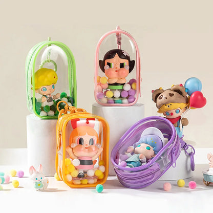 Transparent Jewelry Storage Box – Keychain Bag, Wallet Organizer, Mystery Box & Cute Doll Display Bag