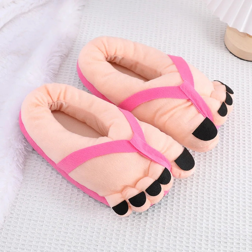 Funny Winter Couple Slippers - Soft Warm Cotton Home Slides
