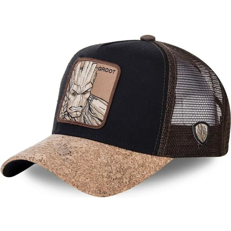 Marvel Superhero Baseball Cap – Spider-Man, Iron Man, Hulk, Captain America, Venom & Rocket Raccoon Anime Sports Leisure Hat