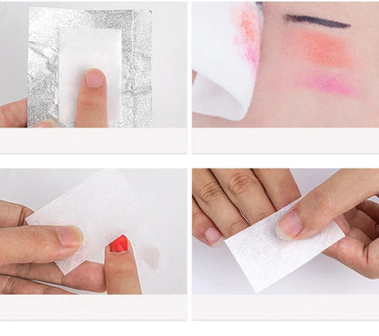100–1000PCS Lint-Free Cotton Pads – Professional Nail Wipes for Gel Polish Removal & Nail Art Cleaning