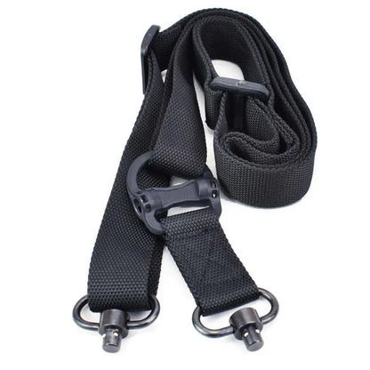 Adjustable MS4 Rifle Sling — QD Metal Swivel, 2-Point Tactical Nylon Strap for Airsoft, Hunting & Multi-Mission Weapon Use