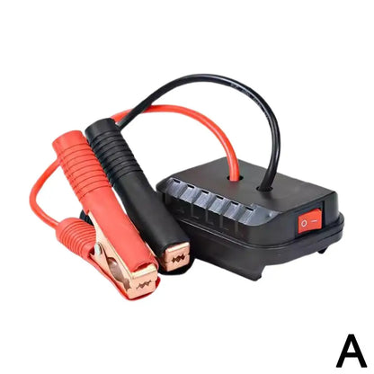 Car Lithium Battery Converter Charger Clip – Jump Starter Booster Cable Adapter for Makita Tools, Emergency Auto Igniter & DIY Power Use