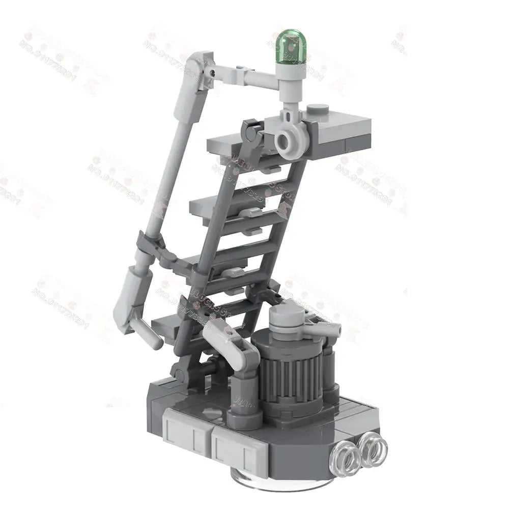 Sci-Fi Starship Building Blocks – DIY Bacta Tank, Cannon & Boarding Stair Brick Set for Kids