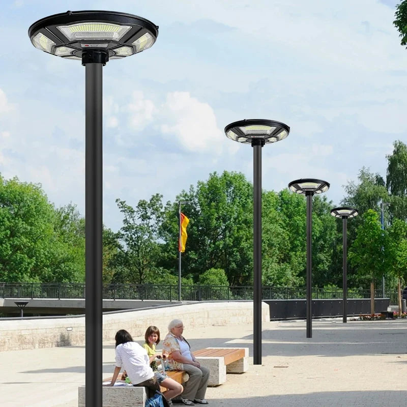 Solar Lamp Post Light - 78-Inch Outdoor Garden Pole Lamp with Removable Head and IP67 Waterproof Design