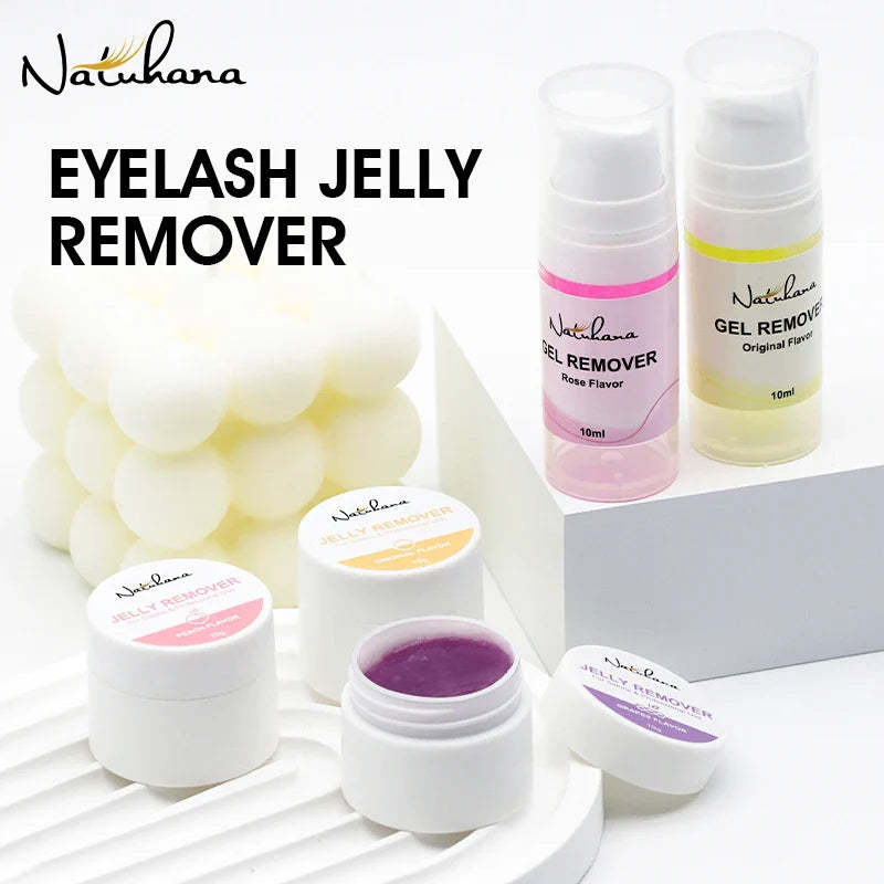 NATUHANA Eyelash Extension Jelly Remover – Fast, Safe, Non-Irritating Gel Glue Remover for Makeup