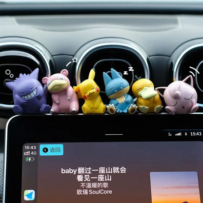 Pokemon Pikachu Car Decoration — Cartoon Anime Character Pendant for Car Interior, Birthday Gift Accessory