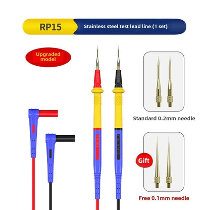 MECHANIC RP4 Ultra-Thin Multimeter Test Leads – Replaceable Pen Tip Cables for Digital & Analog Multimeters
