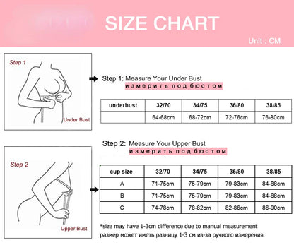 Midnite Star Extra Thick 6cm Gathered Bra – No Steel Ring, Soft and Sexy for Flat Chest or Small Chest