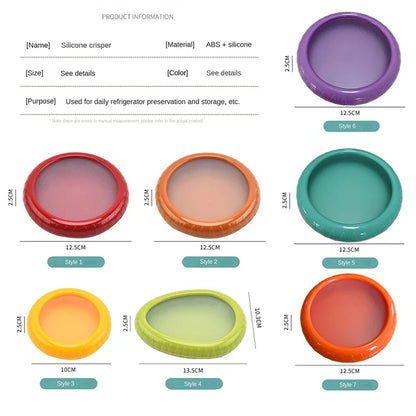Silicone Sealed Fruit Preservation Box - 1Pc Mini Refrigerator Storage Container for Vegetables, Avocado, Lemon