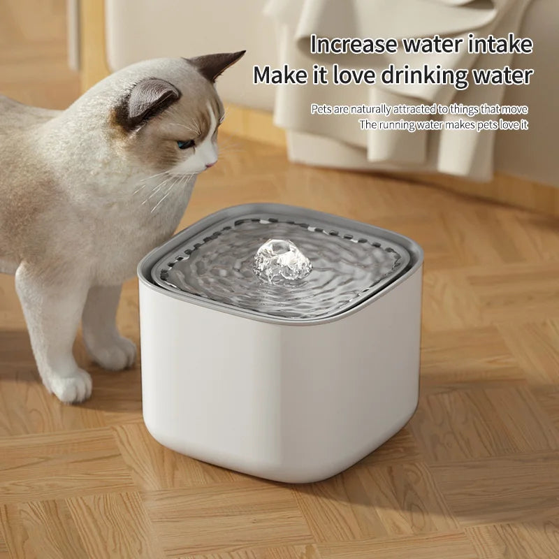 3L USB Cat Water Fountain – Automatic Filtered Water Dispenser for Cats