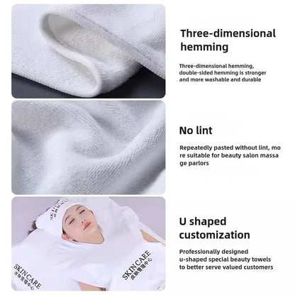 U-Shape Microfiber Towel — Salon Spa Facial & Neck Treatment Cosmetic Accessory
