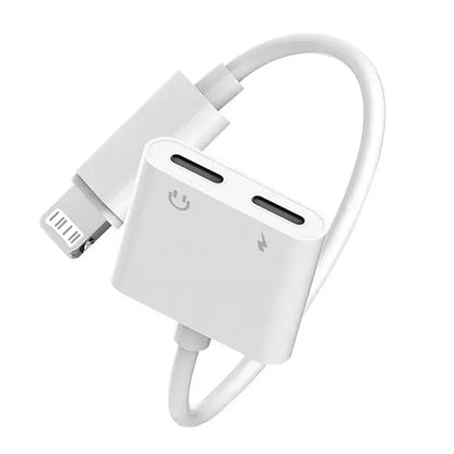 Byscoon Audio OTG Adapter for iPhone – 3.5mm Aux Headphone Jack to Lightning Splitter Converter for iPhone 14/13/12/11 Pro Max