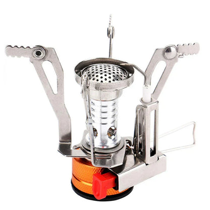 Ultra-Light Portable Gas Cooker: Aluminum Alloy Camping Stove for Outdoor Picnics and Survival - Essential Camping Accessories