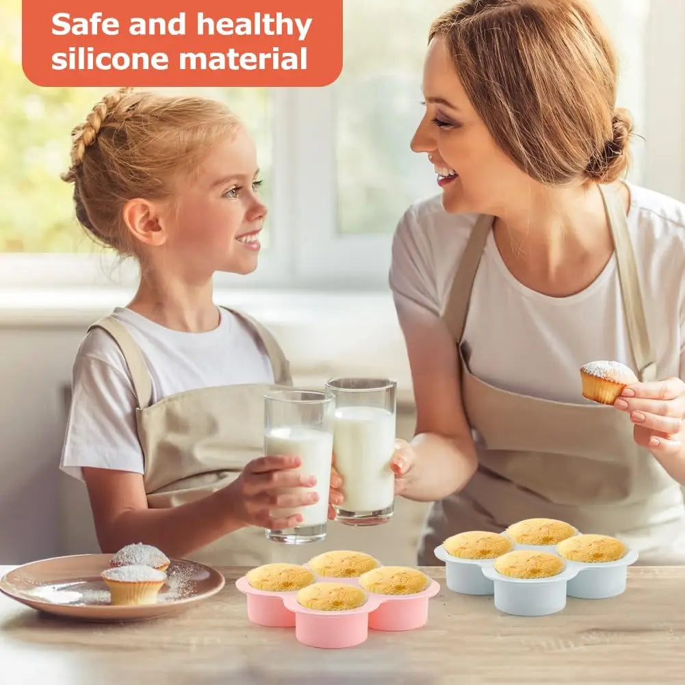 Reusable Silicone Air Fryer Egg & Cupcake Mold – Non-Stick Baking Cups for Air Fryer & Toaster Oven Accessories