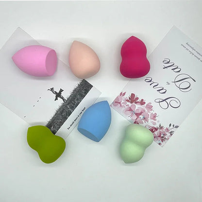 Women's Cosmetic Powder Puff — Water Drop Shaped Makeup Sponge for Smooth Foundation Blending & Beauty Application