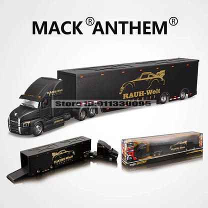 Maisto 1:64 Mack Anthem & LoneStar Trailer Model — Alloy Diecast Transport Simulation Car Collection