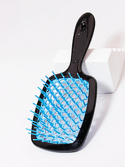 Tangled Hair Combing Massage Brush — Hollow Curly Hair Salon Brush for Real Hair & Wigs