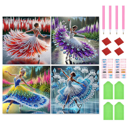 5D DIY Partial Drill Diamond Painting Kit – Girl Design Home Decor 30x30cm