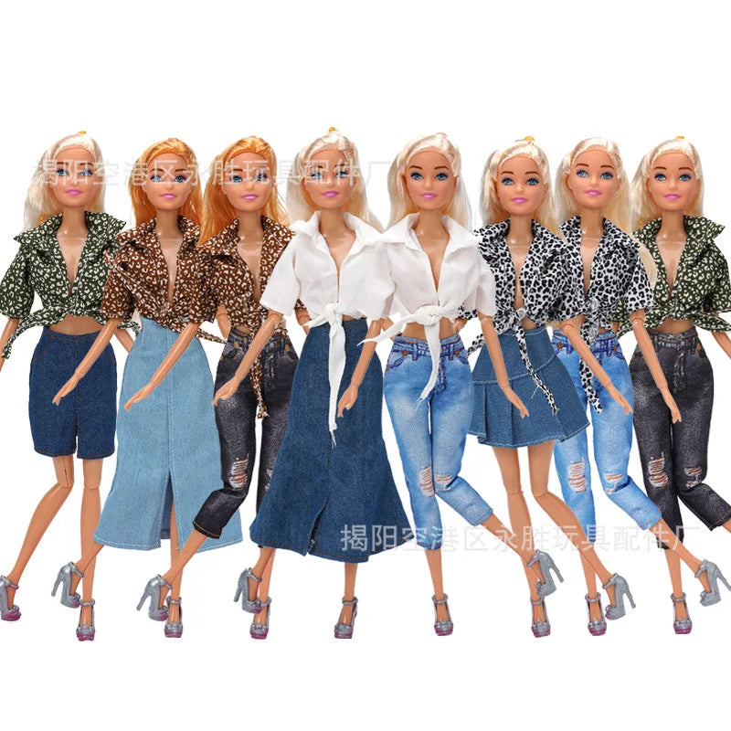 New Doll Clothes for 30cm Barbie – BJD Doll Outfit Accessories for Girls DIY Toy