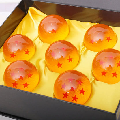 7-Piece Resin Ball Action Figure Set — 1:1 Scale Shenron Wishing Anime Model Toys for Collection & Gift