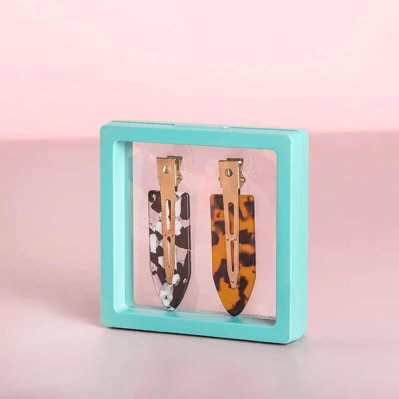 10pcs Transparent Floating Jewelry Display Boxes – Colorful 3D PE Membrane Frame Cases