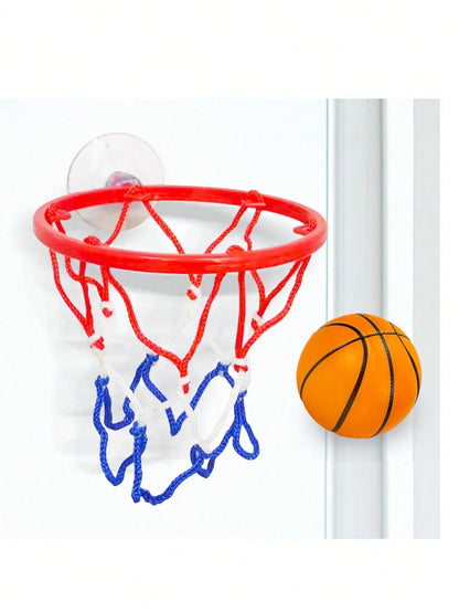 Small Basketball Set - Coordinated Wrist Solid Rubber Elastic Ball for Children's Exercise & Shooting Table Game Toy