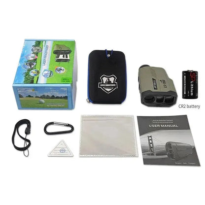 1000m Laser Rangefinder Hunting Outdoor - 650m Golf Rangefinder Telescope with Flag-Lock Slope Adjusted Distance Meter