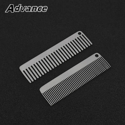 Small Titanium Alloy Portable Comb – Outdoor Camping Keychain Tool & Accessories