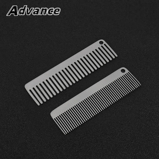 Small Titanium Alloy Portable Comb – Outdoor Camping Keychain Tool & Accessories