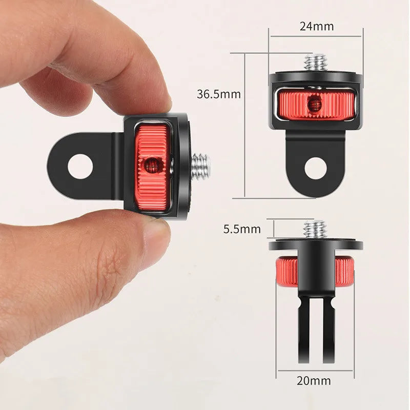 1/4 Inch Tripod Adapter Mount - 360° Rotating Holder for GoPro Hero 13 12 11 10 9 8 Insta360 X2 X3 X4 DJI Camera Accessories